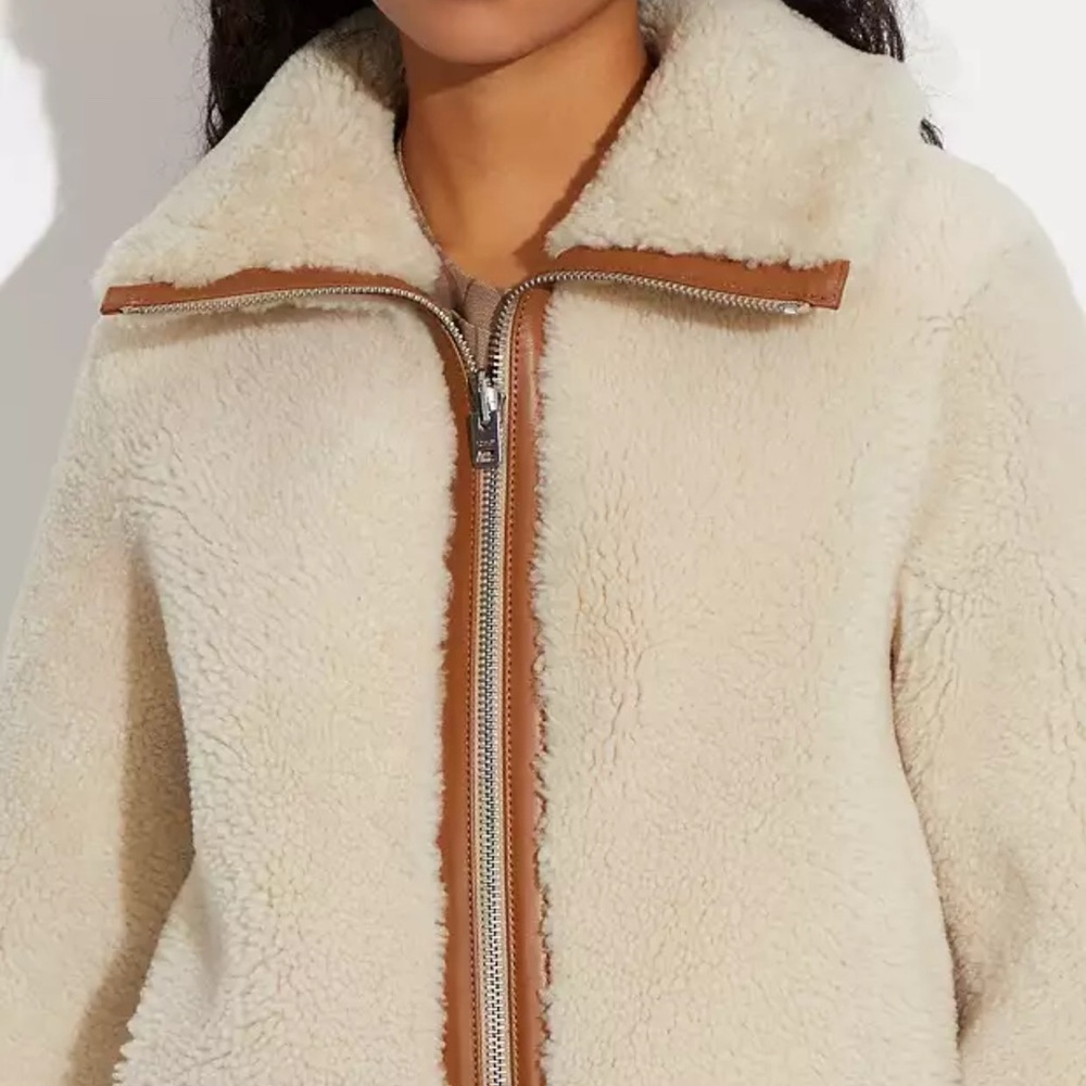 Coach Reversible Shearling Jacket - Picture 3 of 6